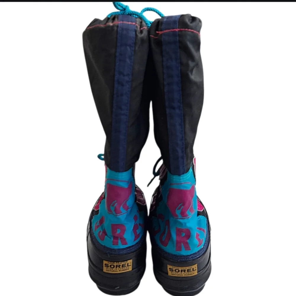 Sorel Hand Crafted Tall Rubber Sole Water Resistant Winter Boots Women's Size 7